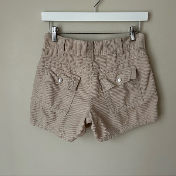 Urban Outfitters BDG Tan Cream Ivory Beige Corduroy Cargo Shorts Women’s Size 4 - Picture 4 of 7